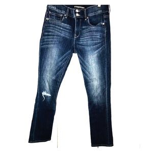 Express Distressed Ankle Jeans